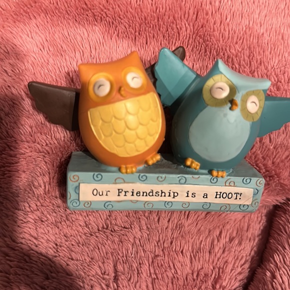 Deb strain friendship owls our friendship is a hoot figures statue Decoration - Picture 2 of 3